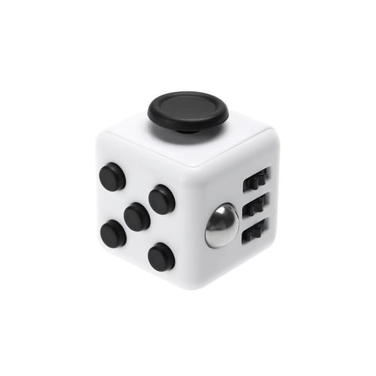 Fidget Spinner, gra zręcznościowa Fidget Cube, biało-czarny TM Toys