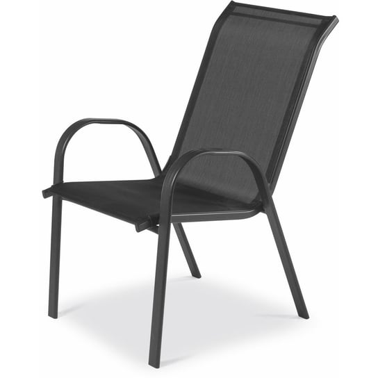 Fieldmann, Krzesło ogrodowe FDZN 5010, czarne, 55x71x93 cm Fieldmann