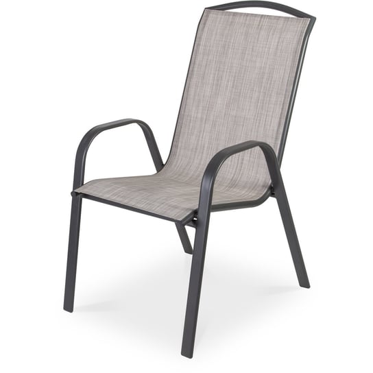 Fieldmann, Krzesło ogrodowe FDZN 5112, jasnoszare, 55x73x94 cm Fieldmann
