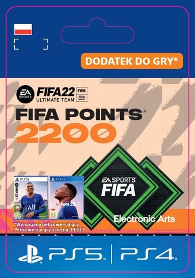 FIFA 22 2200 FIFA POINTS Sony SONY