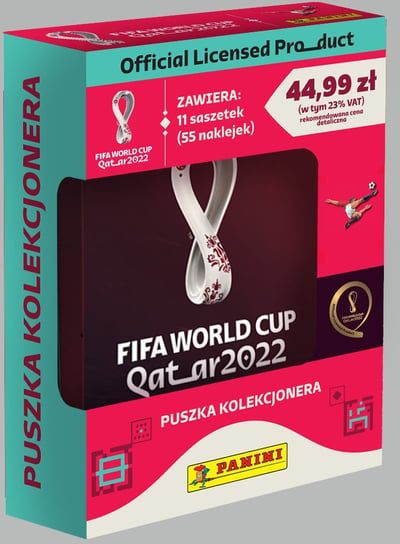 FIFA World Cup Qatar 2022 Puszka Kolekcjonera Naklejki Panini S.p.A