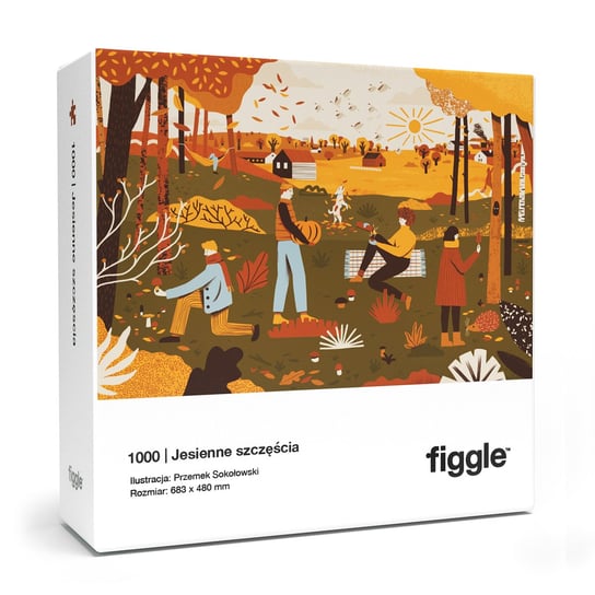 FIGGLE / Puzzle Jesienne Szczęścia 1000 el Figgle