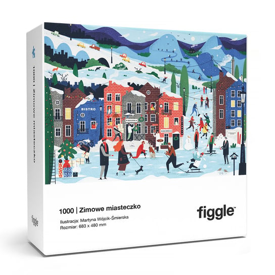 FIGGLE / Puzzle Zimowe Miasteczko 1000 el Figgle