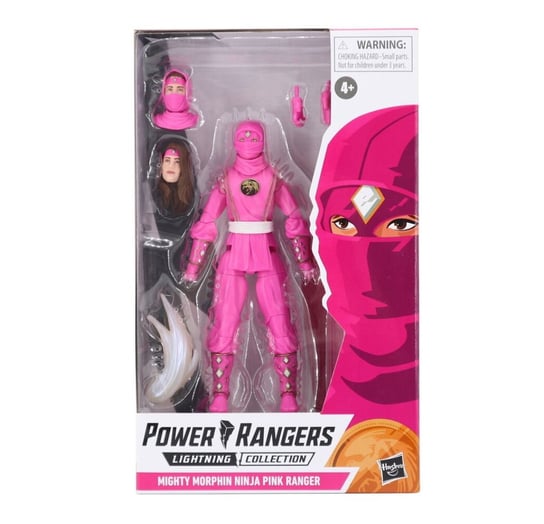 Figura Power Ranger Mighty Morphin Ranger Rosa Coleccion Oświetlenie Grupo Erik