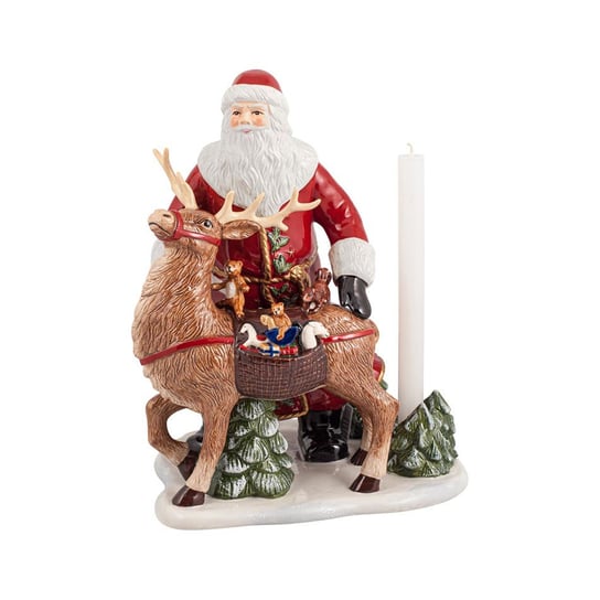 Figura-świecznik św. Mikołaj z jeleniem Christmas Toys Memory Villeroy & Boch Villeroy & Boch