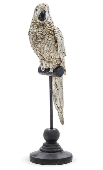 Figurka ART-POL Papuga, czarno-srebrna, 27x7x7 cm Art-Pol