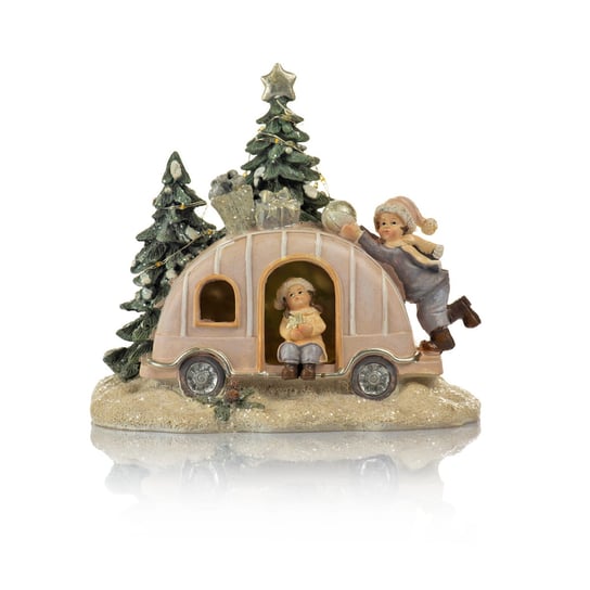 Figurka - auto świąteczne - świecące - 16 cm - Favola Święte Miasto