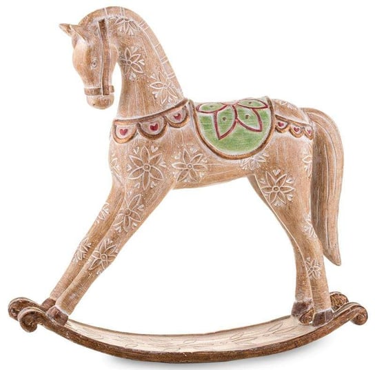 Figurka brązowy Koń Na Biegunach 30x8x32 cm Art-Pol