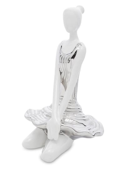 Figurka ceramiczna PIGMEJKA Dziewczynka, biała, 21x12x15 cm Pigmejka