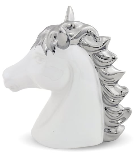 Figurka ceramiczna PIGMEJKA Koń, biała, 20x19x9 cm Pigmejka