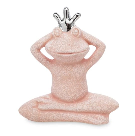 Figurka ceramiczna PIGMEJKA Żaba, różowa, 13x12x6 cm Pigmejka