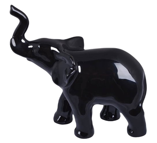 Figurka ceramiczna słoń czarny duży Inna marka