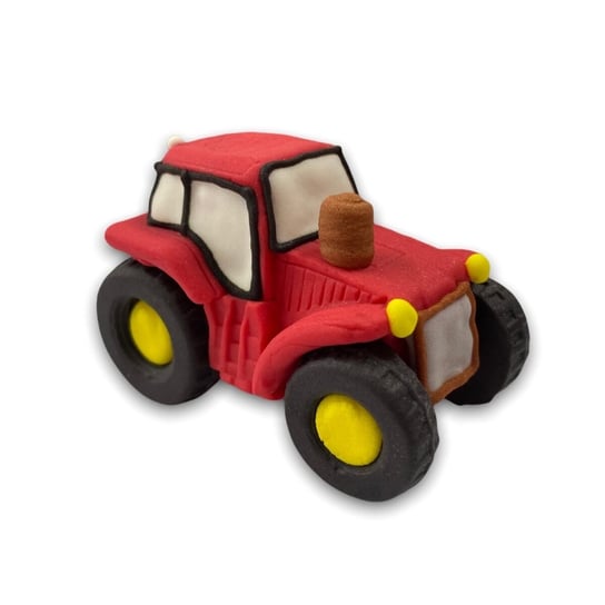 Figurka cukrowa Czerpaczka czerwona koparka traktor Slado