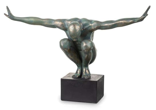 Figurka człowiek niebieski/złoty 31x49x15 cm Art-Pol