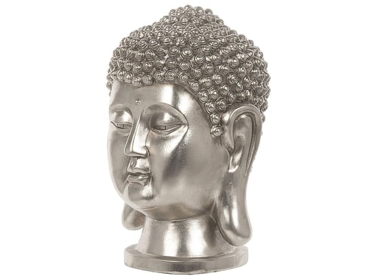 Figurka dekoracyjna BELIANI Buddha, srebrna Beliani