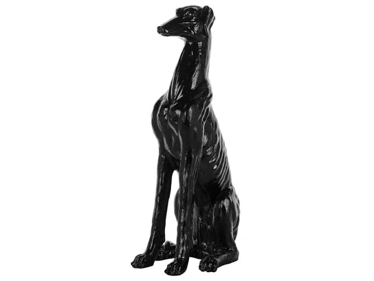 Figurka dekoracyjna BELIANI Greyhound, czarna, 80 cm Beliani
