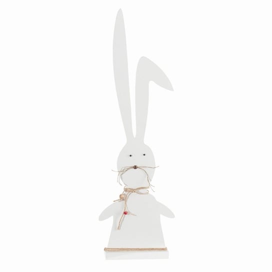 Figurka dekoracyjna DEKORIA White Rabbit II, biała, 62 cm Dekoria