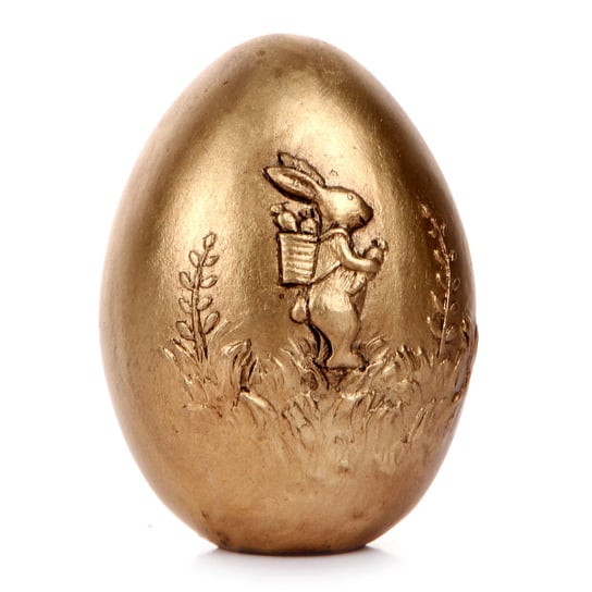Figurka dekoracyjna, Easter, jajo z królikiem, złota Empik