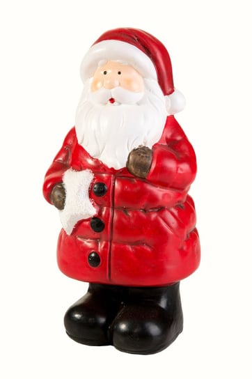 Figurka dekoracyjna EUROFIRANY Św. Mikołaj Santa, czerwona, 11x9x20 cm Eurofirany