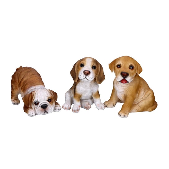 Figurka dekoracyjna piesek brązowy domowy pies ABC