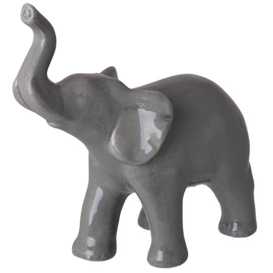 Figurka dekoracyjna - szary słoń z ceramiki Eli 15 cm Duwen