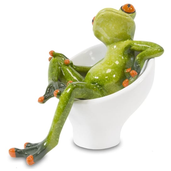 Figurka dekoracyjna - żaba Lazy 13 cm Duwen