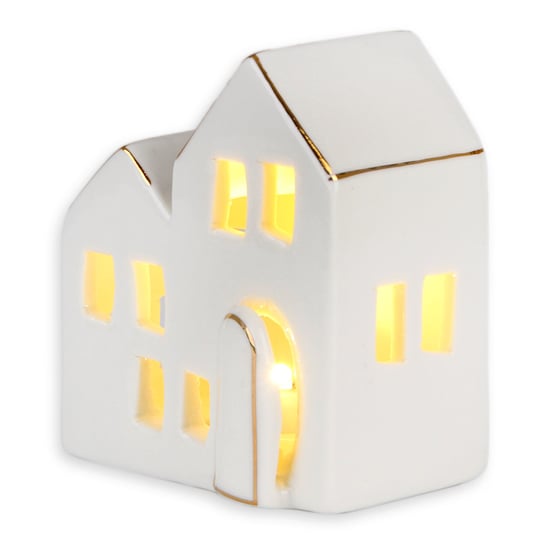 Figurka Domek LED, Christmas Magic, Biały Empik