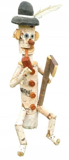 Figurka drewniana do ogrodu GÓRAL z brzozy 55cm PEEWIT