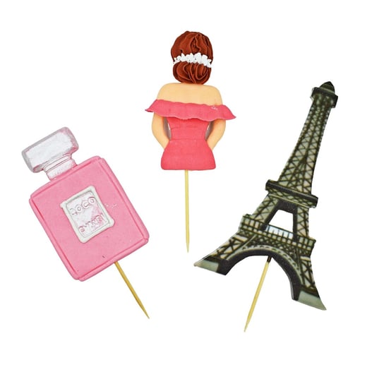 Figurka Dziewczyny Na Tort Zoé Paryż Perfumy Toppery Inna marka