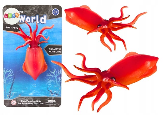 Figurka Gumowa Kałamarnica Pomarańczowa Sea World Lean Toys