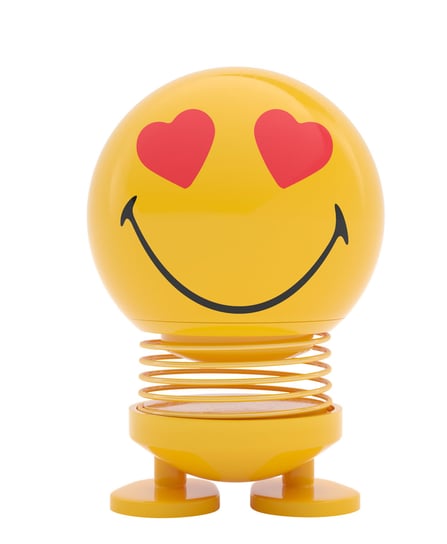 Figurka Hoptimist Smiley Love S żółty 26196 Hoptimist