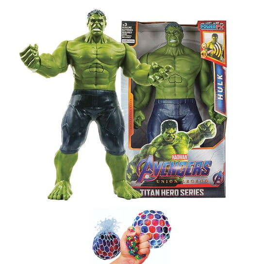 Figurka Hulk Zabawka Dźwięk Ruchome Kończyny Duża 30cm Hulk