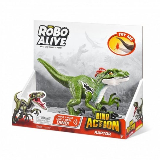 Figurka interaktywna Dino Action seria 1 Raptor ZURU