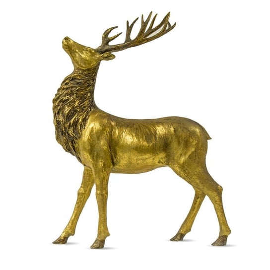 Figurka Jeleń, złota, 65x47x14 cm Art-Pol