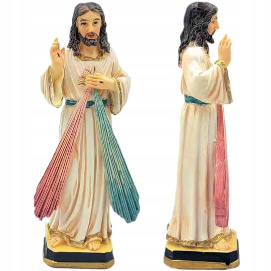 Figurka Jezusa Miłosiernego 12 cm | Jezu Ufam Tobie | katolicka figurka z żywicy | SACRA FAMIGLI Inna marka