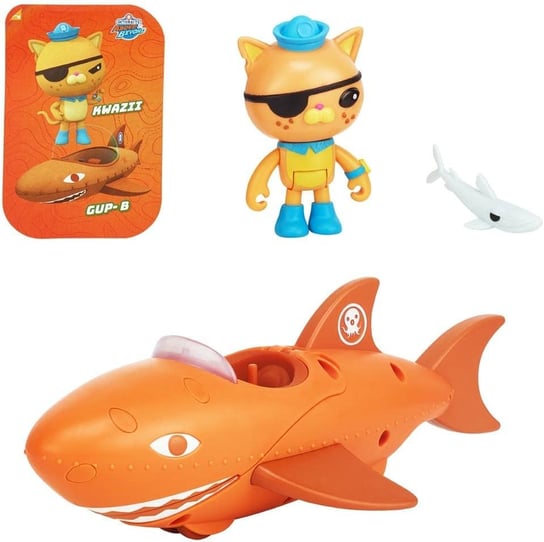 Figurka Kocurro + łódź podwodna w kształcie rekina zabawka licencyjna z bajki Oktonauci renomowany producent Moose idealny prezent dla dziecka 3+ Inna marka
