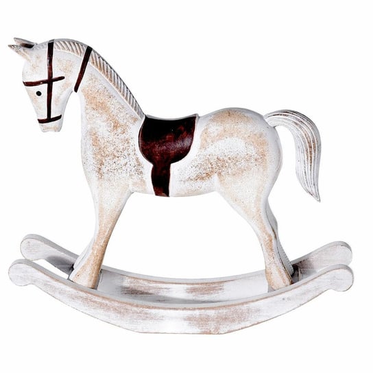 Figurka koń na biegunach QUBUSS, biały, 32 cm QUBUSS