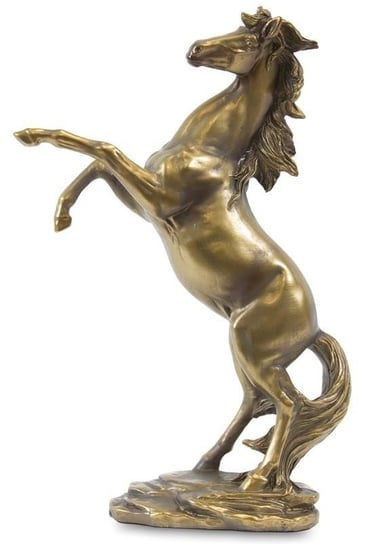 Figurka Koń, złota, 20x8x30 cm Pigmejka