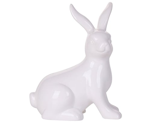 Figurka królik biała MORIUEX Beliani