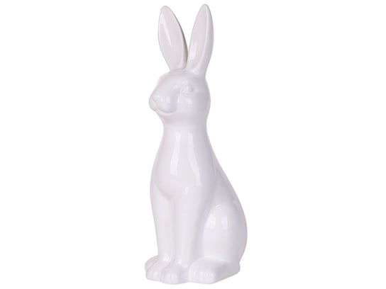 Figurka królik biała PAIMPOL Beliani
