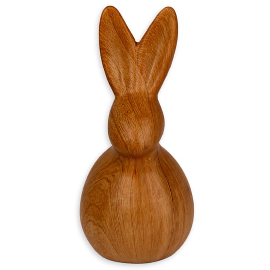 Figurka Królik, Easter, Wzór Drewna, Ceramiczny Empik