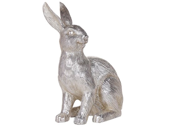 Figurka królik srebrna HATTEN Beliani