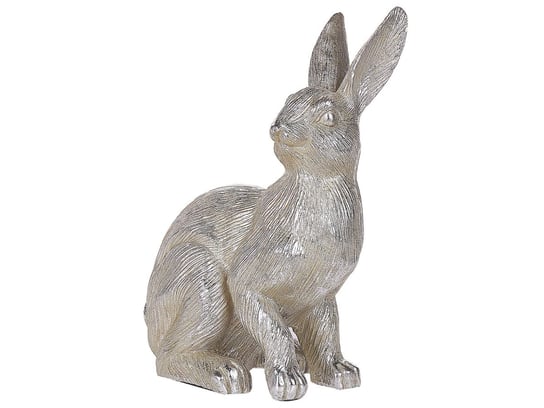 Figurka królik srebrna HOFFEN Beliani