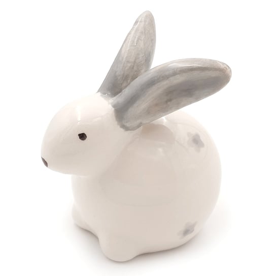 Figurka Królik Wielkanocny, Ceramiczny, Biały, 7 cm Inna marka