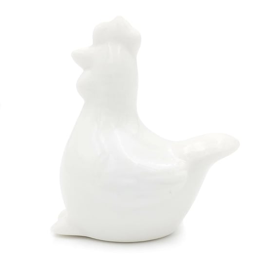 Figurka Kura wielkanocna, ceramiczna,  biała, 5 cm Inna marka