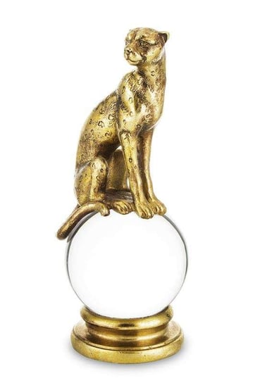 Figurka Leopard złoty Na Kryształowej Kuli H;28cm Art-Pol