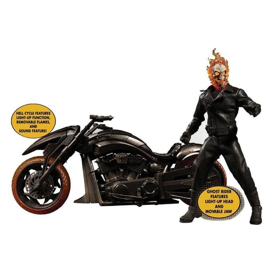 Figurka Marvel 1/12 Ghost Rider Plus Motor (Z Dźwiękami I Podświetlaniem) Inna marka