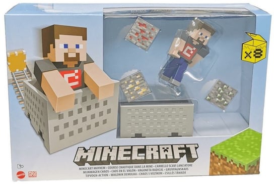 Figurka Minecraft Steve Wagonik Playset 20X30Cm Mattel