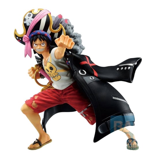 figurka monkey d. luffy z filmu one piece czerwony - ichibansho 13cm Inna marka