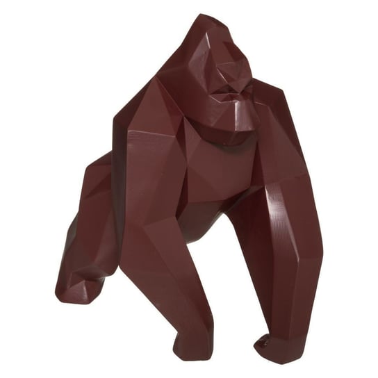 Figurka Origami Gorilla bordowa Atmosphera